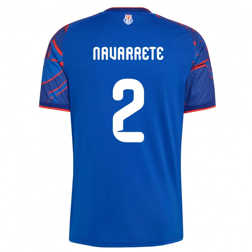 Danxen Women Daniel Navarrete #2 Royal Blue Red Home Jersey 2026/27 T-Shirt