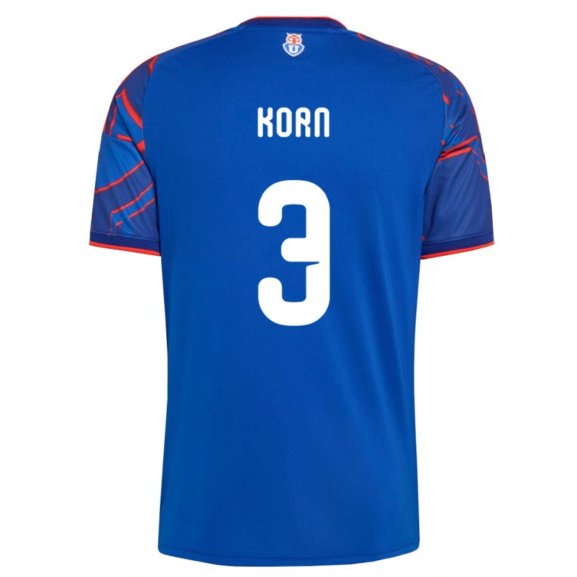 Danxen Women Agustín Korn #3 Royal Blue Red Home Jersey 2026/27 T-Shirt