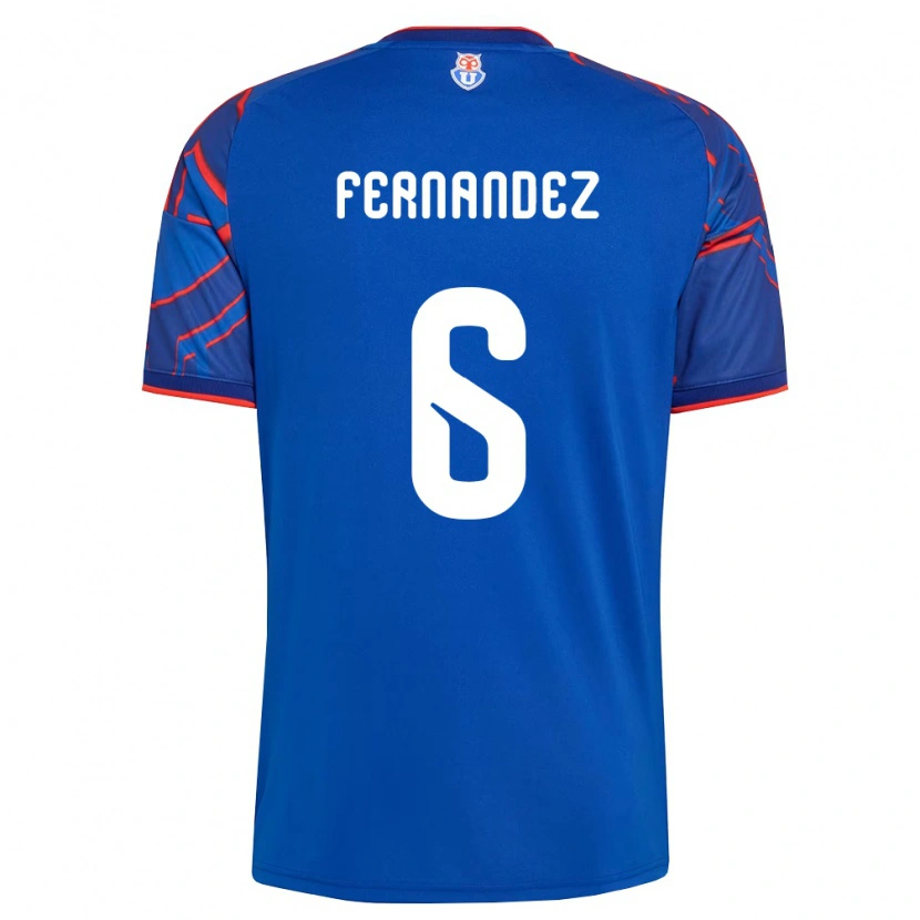 Danxen Women Nicolás Fernández #6 Royal Blue Red Home Jersey 2026/27 T-Shirt
