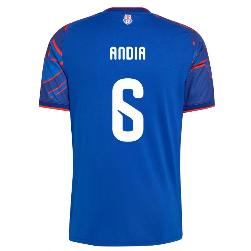 Danxen Women Yonathan Andía #6 Royal Blue Red Home Jersey 2026/27 T-Shirt