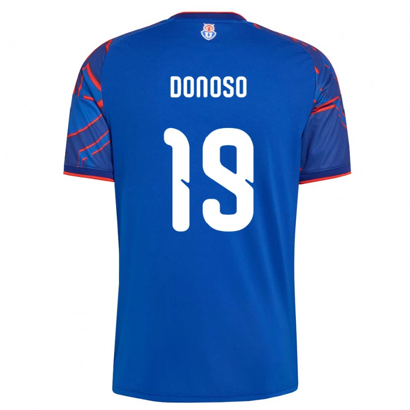 Danxen Women Fabián Donoso #19 Royal Blue Red Home Jersey 2026/27 T-Shirt