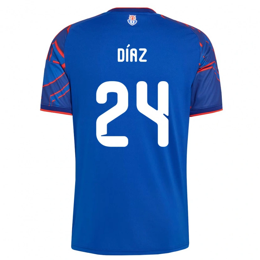 Danxen Women Antonio Díaz #24 Royal Blue Red Home Jersey 2026/27 T-Shirt