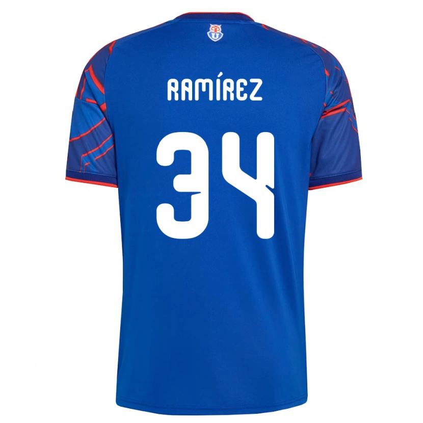 Danxen Women Vicente Ramírez #34 Royal Blue Red Home Jersey 2026/27 T-Shirt