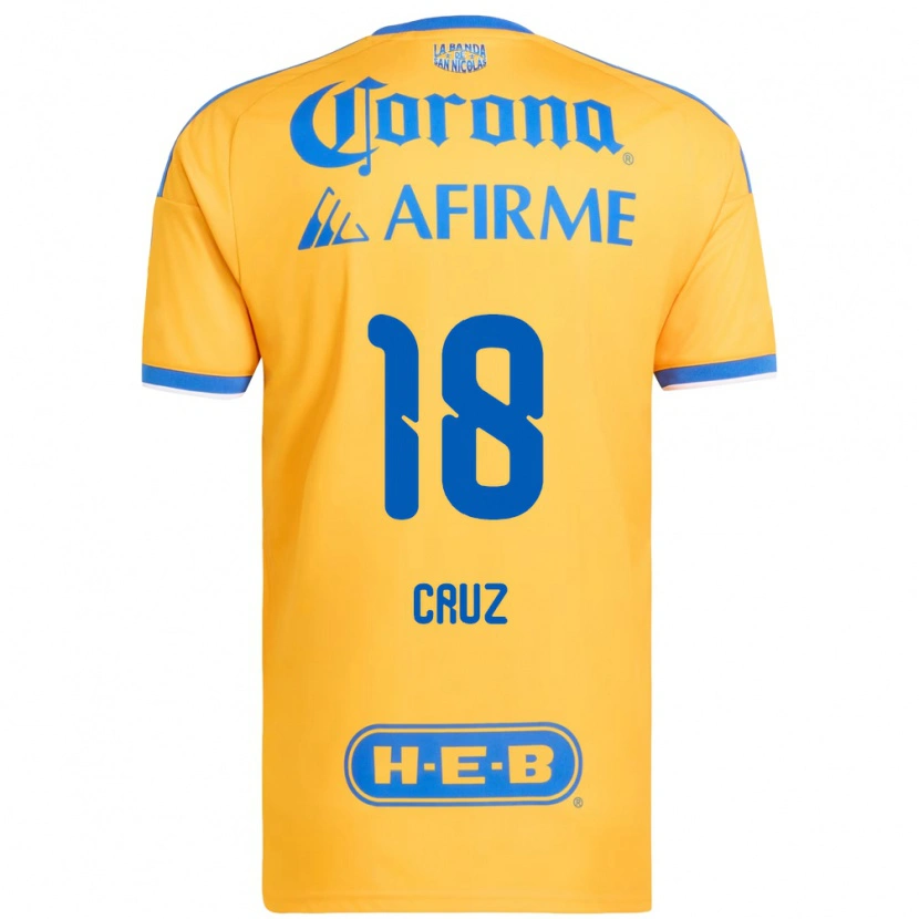 Danxen Women Belen Cruz #18 Yellow Blue Home Jersey 2026/27 T-Shirt