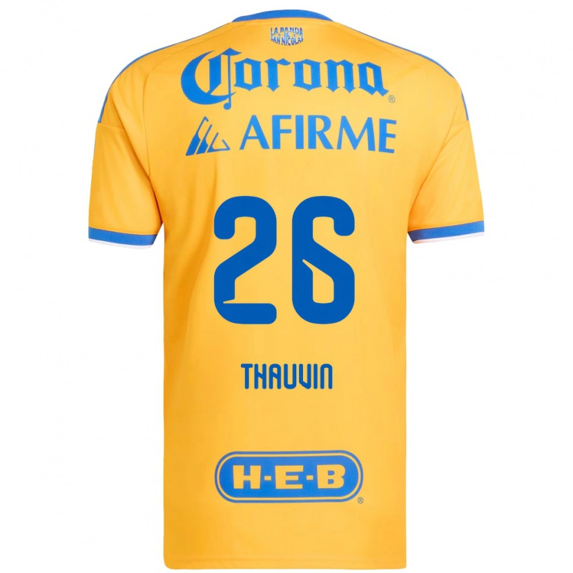 Danxen Women Florian Thauvin #26 Yellow Blue Home Jersey 2026/27 T-Shirt