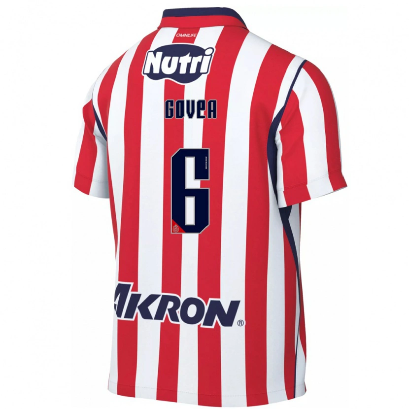 Danxen Women Omar Govea #6 Red White Home Jersey 2026/27 T-Shirt
