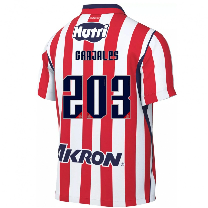 Danxen Women Jhonnatan Grajales #203 Red White Home Jersey 2026/27 T-Shirt