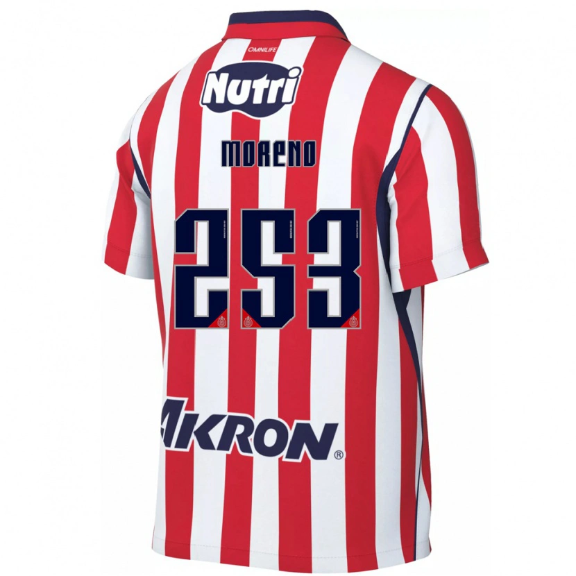 Danxen Women Leonel Moreno #253 Red White Home Jersey 2026/27 T-Shirt
