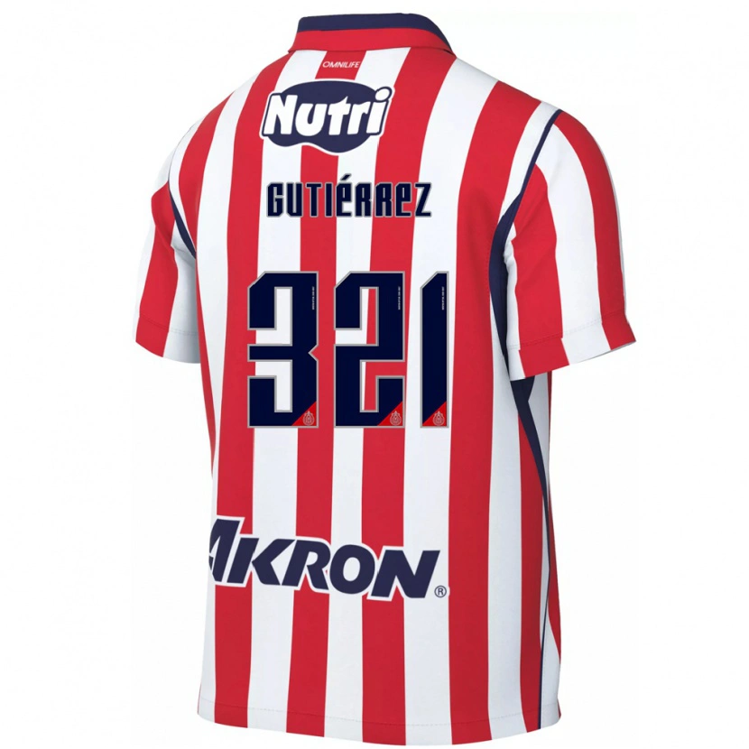 Danxen Women Axel Gutiérrez #321 Red White Home Jersey 2026/27 T-Shirt