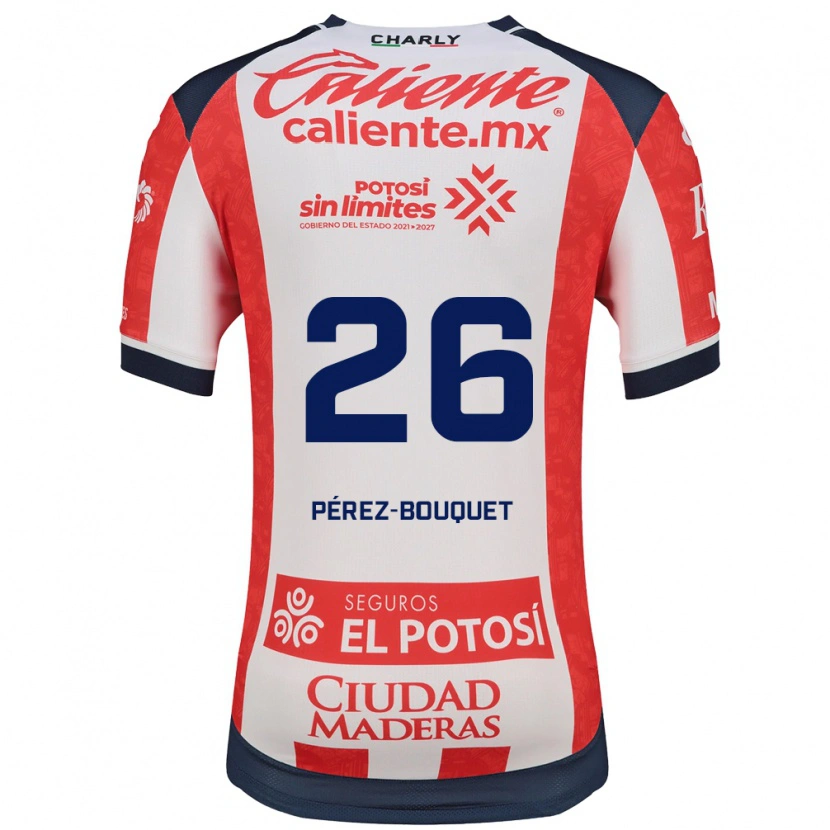 Danxen Women Sebastián Pérez-Bouquet #26 Red White Black Home Jersey 2026/27 T-Shirt