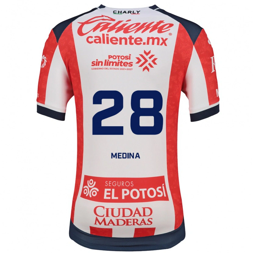 Danxen Women Jesús Medina #28 Red White Black Home Jersey 2026/27 T-Shirt
