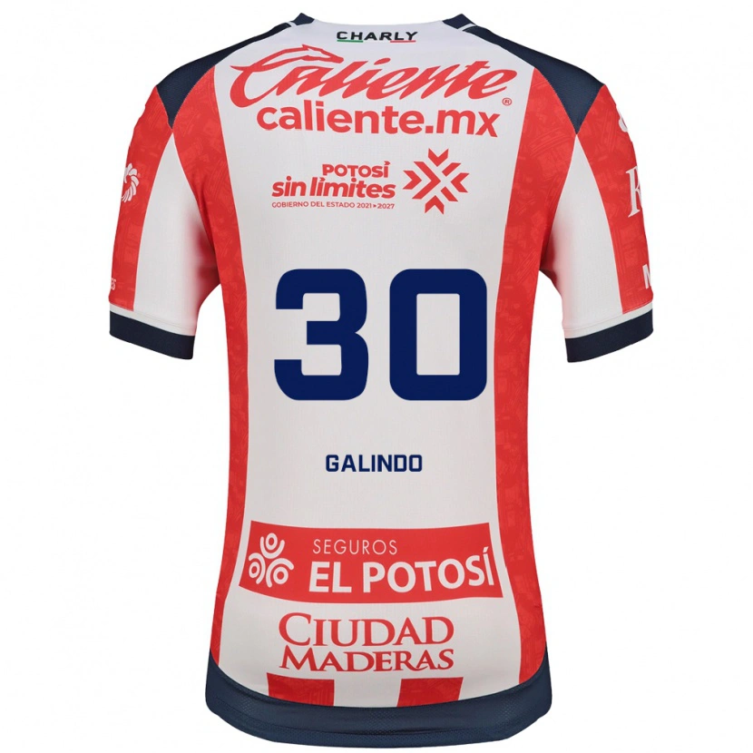 Danxen Women Benjamín Galindo #30 Red White Black Home Jersey 2026/27 T-Shirt