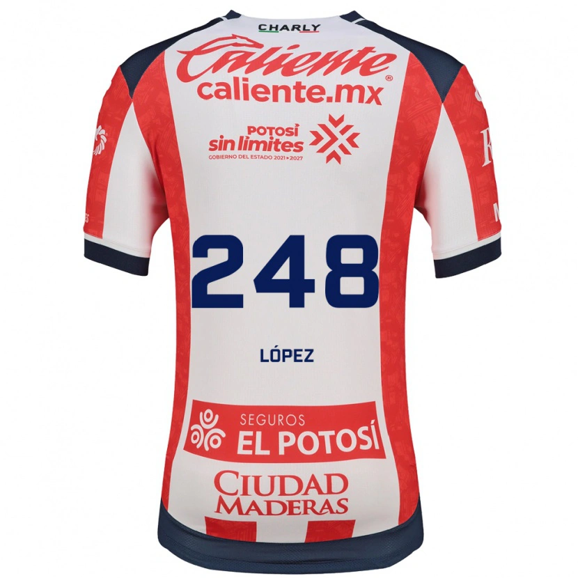 Danxen Women Guillermo López #248 Red White Black Home Jersey 2026/27 T-Shirt