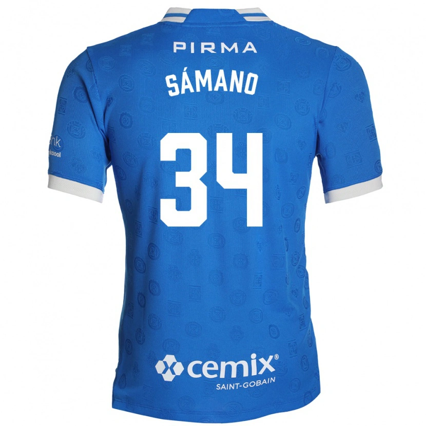 Danxen Women Leonardo Sámano #34 Blue White Red Home Jersey 2026/27 T-Shirt