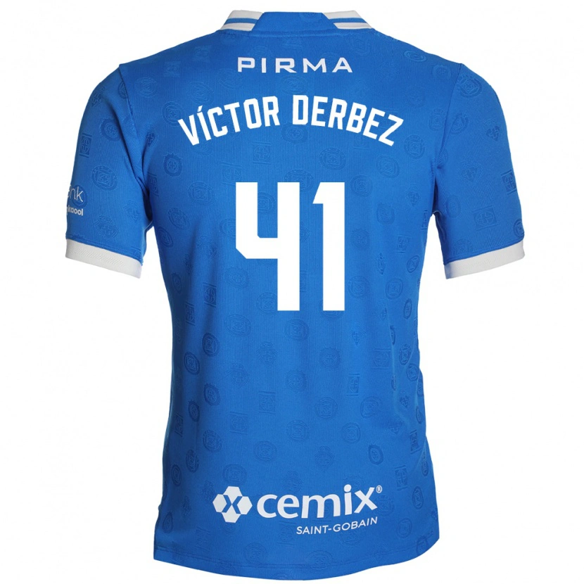 Danxen Women Louis Víctor Derbez #41 Blue White Red Home Jersey 2026/27 T-Shirt