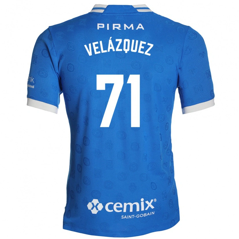 Danxen Women Víctor Velázquez #71 Blue White Red Home Jersey 2026/27 T-Shirt