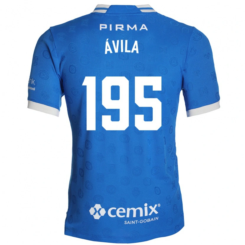 Danxen Women Glenn Ávila #195 Blue White Red Home Jersey 2026/27 T-Shirt