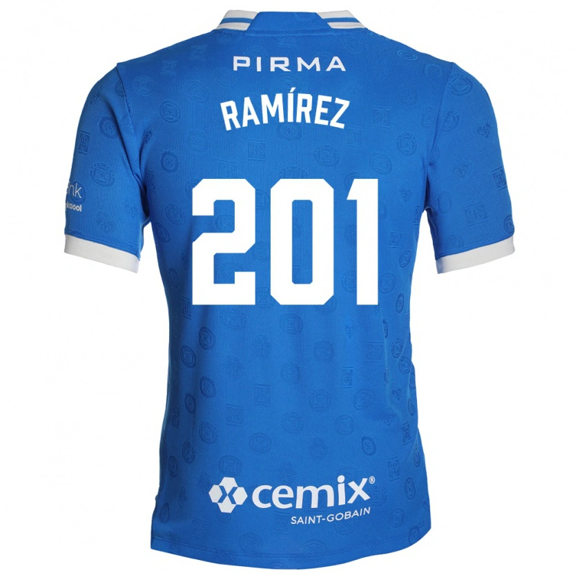 Danxen Women Orlando Ramírez #201 Blue White Red Home Jersey 2026/27 T-Shirt