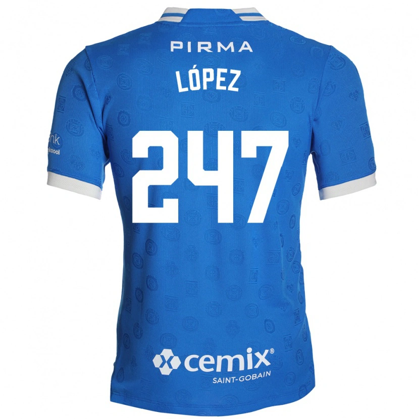 Danxen Women Santiago López #247 Blue White Red Home Jersey 2026/27 T-Shirt