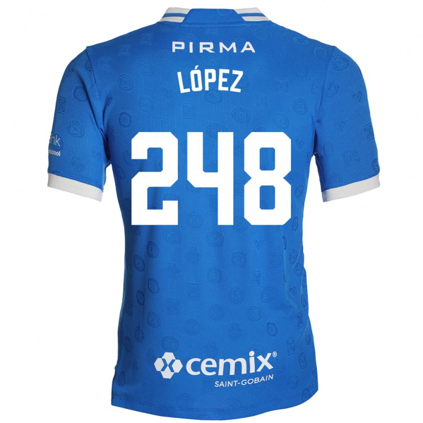 Danxen Women Ernesto López #248 Blue White Red Home Jersey 2026/27 T-Shirt