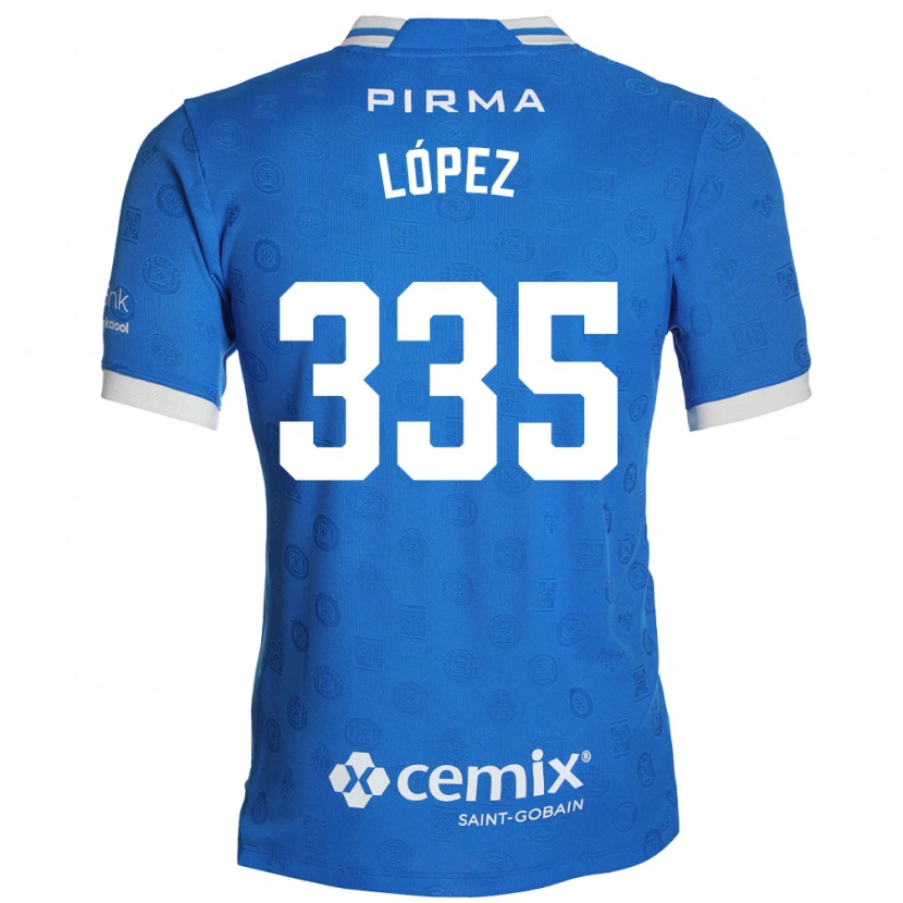 Danxen Women Alfredo López #335 Blue White Red Home Jersey 2026/27 T-Shirt