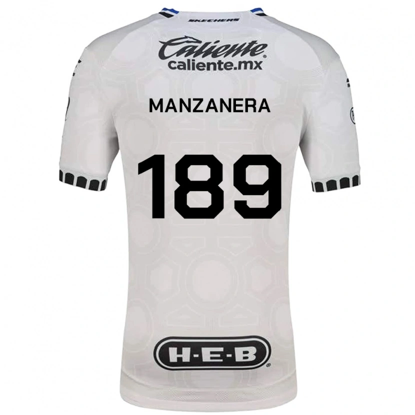 Danxen Women Luis Manzanera #189 White Black Blue Home Jersey 2026/27 T-Shirt