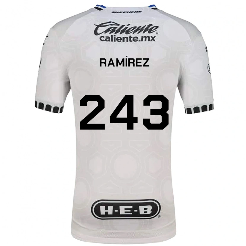 Danxen Women Eleazar Ramírez #243 White Black Blue Home Jersey 2026/27 T-Shirt