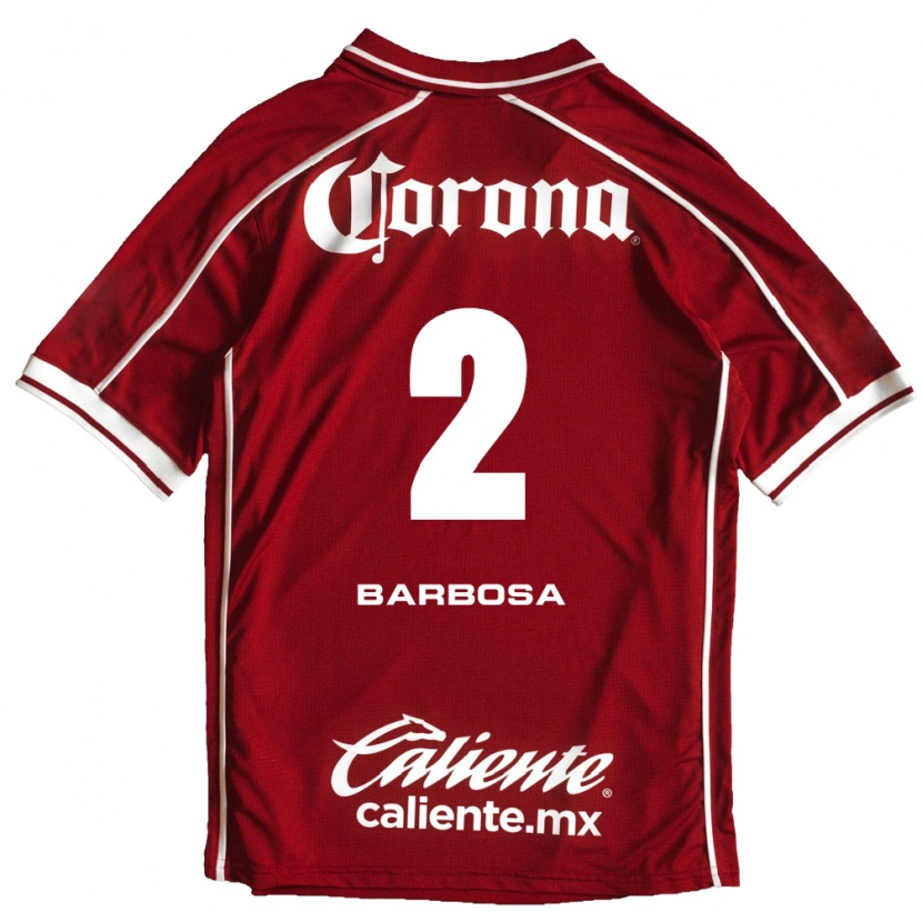 Danxen Women Diego Barbosa #2 White Red Home Jersey 2026/27 T-Shirt