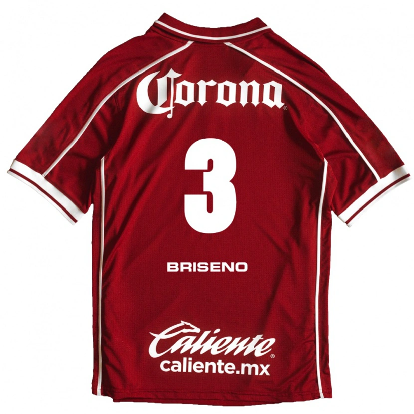 Danxen Women Antonio Briseño #3 White Red Home Jersey 2026/27 T-Shirt