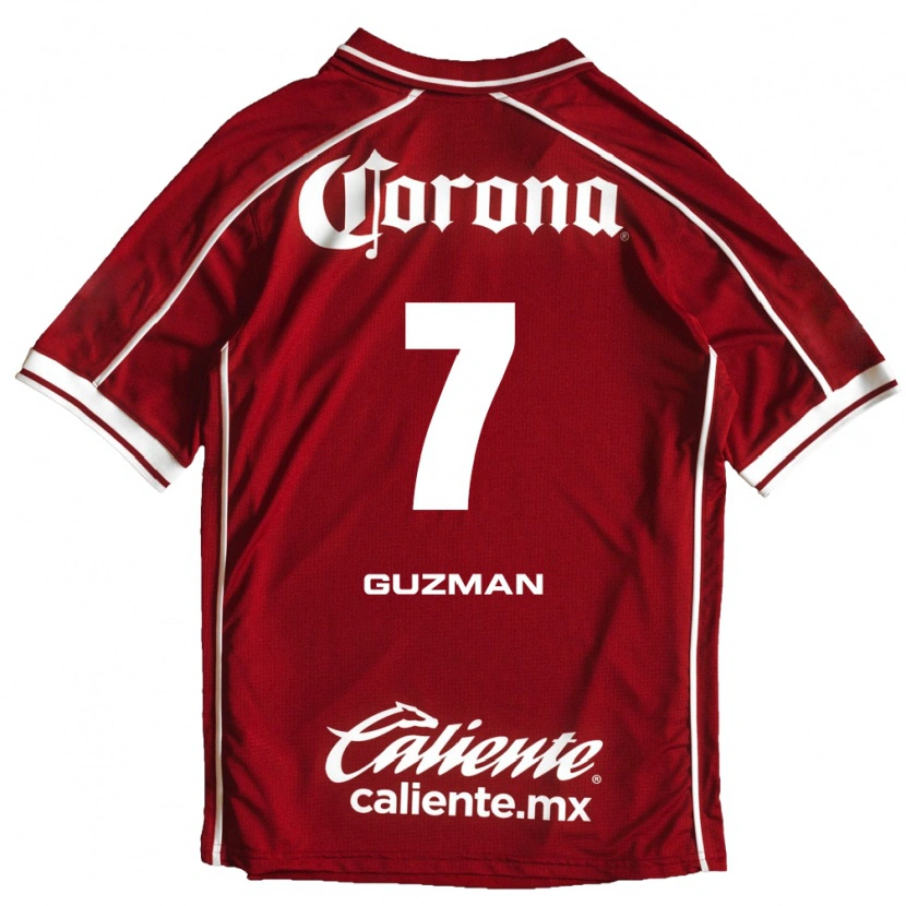 Danxen Women Víctor Guzmán #7 White Red Home Jersey 2026/27 T-Shirt
