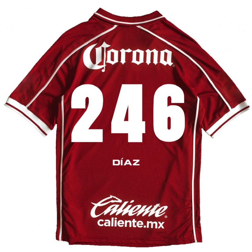 Danxen Women César Díaz #246 White Red Home Jersey 2026/27 T-Shirt