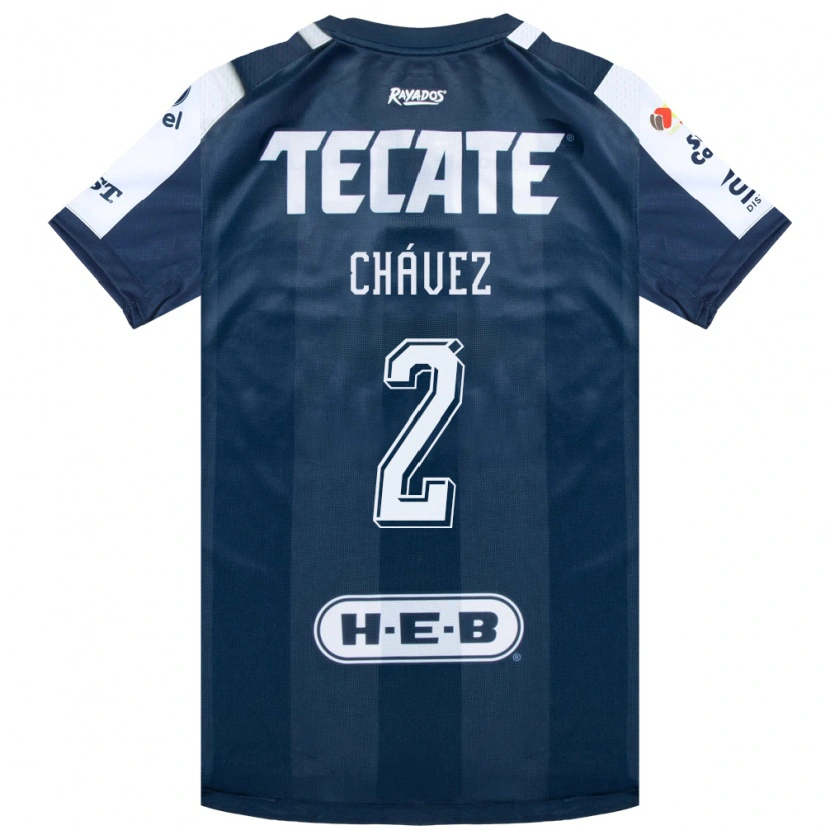 Danxen Women Ricardo Chávez #2 Ink Blue White Red Home Jersey 2026/27 T-Shirt