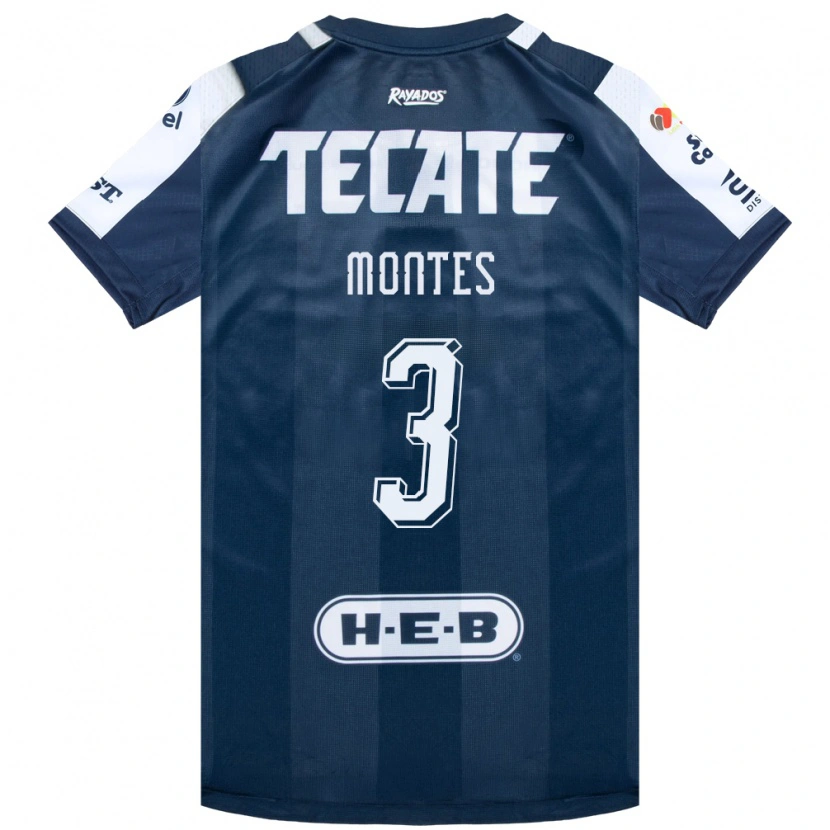 Danxen Women Cesar Montes #3 Ink Blue White Red Home Jersey 2026/27 T-Shirt