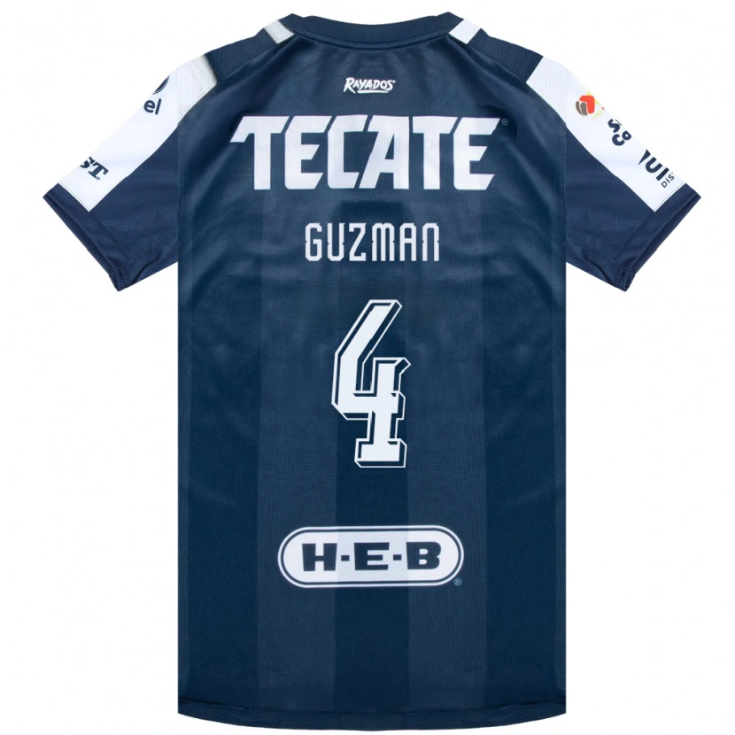 Danxen Women Víctor Guzmán #4 Ink Blue White Red Home Jersey 2026/27 T-Shirt