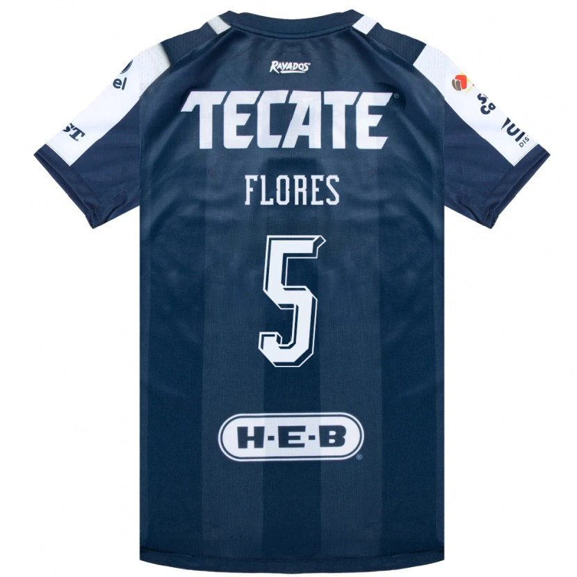 Danxen Women Monica Flores #5 Ink Blue White Red Home Jersey 2026/27 T-Shirt