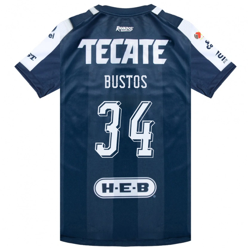 Danxen Women César Bustos #34 Ink Blue White Red Home Jersey 2026/27 T-Shirt