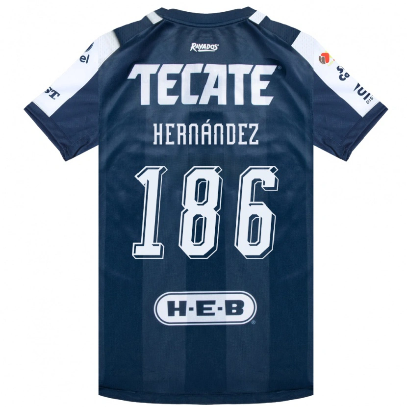 Danxen Women Sebastián Hernández #186 Ink Blue White Red Home Jersey 2026/27 T-Shirt