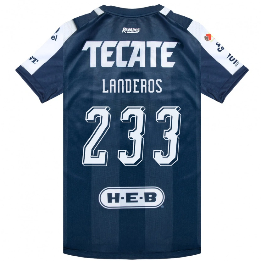 Danxen Women Jorge Landeros #233 Ink Blue White Red Home Jersey 2026/27 T-Shirt