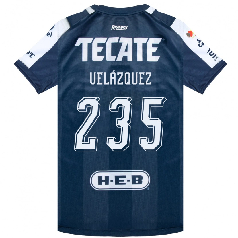 Danxen Women Álvaro Velázquez #235 Ink Blue White Red Home Jersey 2026/27 T-Shirt