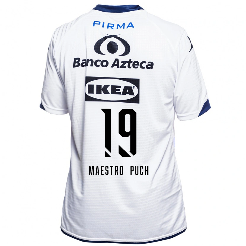 Danxen Women Ignacio Maestro Puch #19 White Black Blue Home Jersey 2026/27 T-Shirt