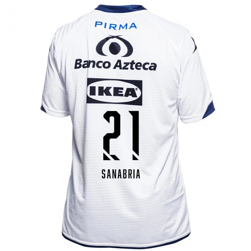 Danxen Women Sergio Sanabria #21 White Black Blue Home Jersey 2026/27 T-Shirt
