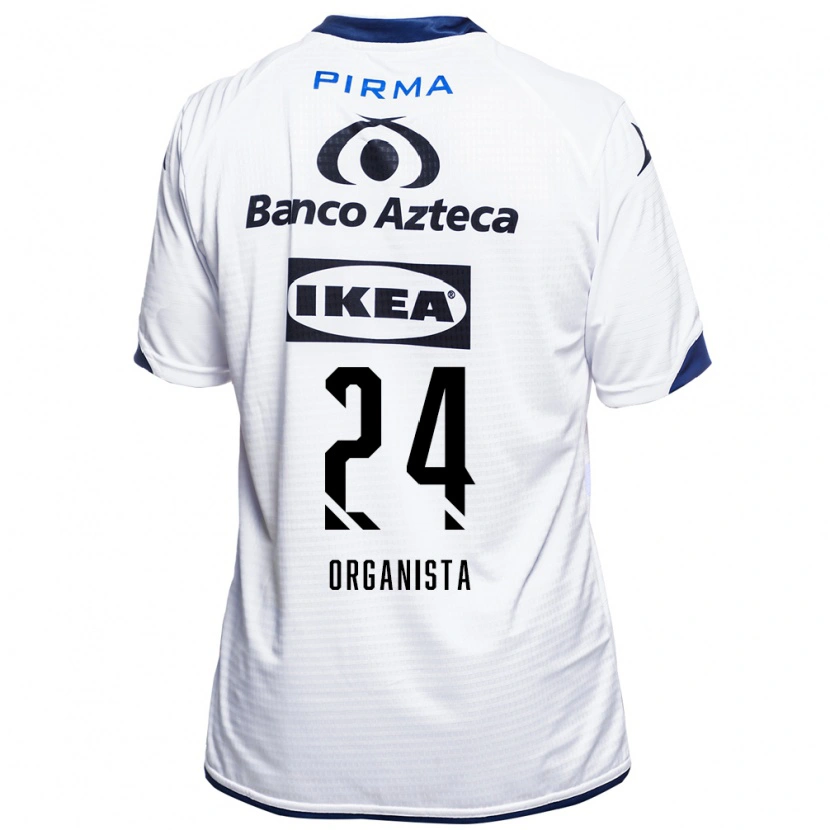 Danxen Women Alejandro Organista #24 White Black Blue Home Jersey 2026/27 T-Shirt