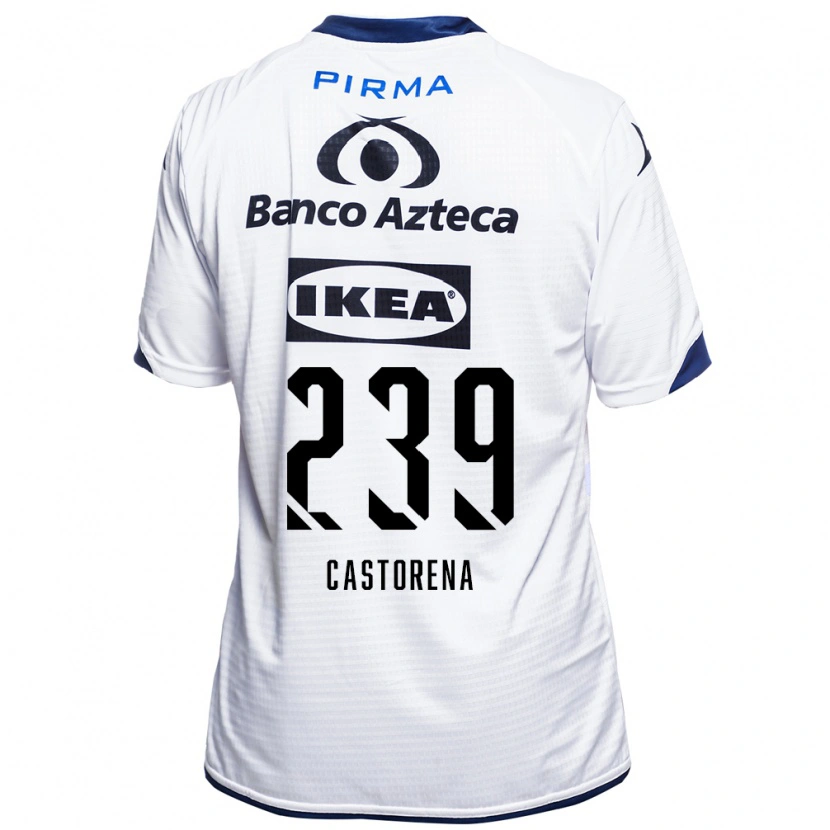 Danxen Women Ernesto Castorena #239 White Black Blue Home Jersey 2026/27 T-Shirt