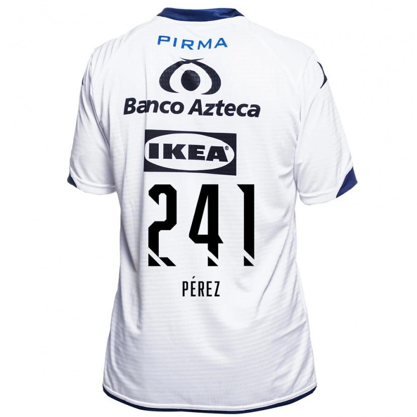 Danxen Women Eduardo Pérez #241 White Black Blue Home Jersey 2026/27 T-Shirt