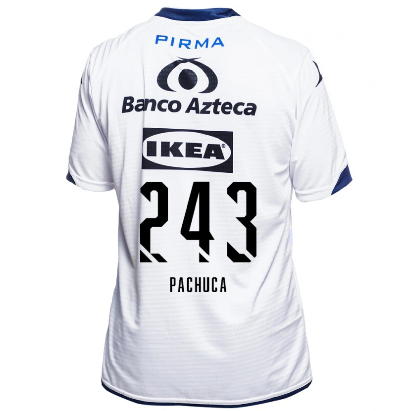 Danxen Women Erick Pachuca #243 White Black Blue Home Jersey 2026/27 T-Shirt