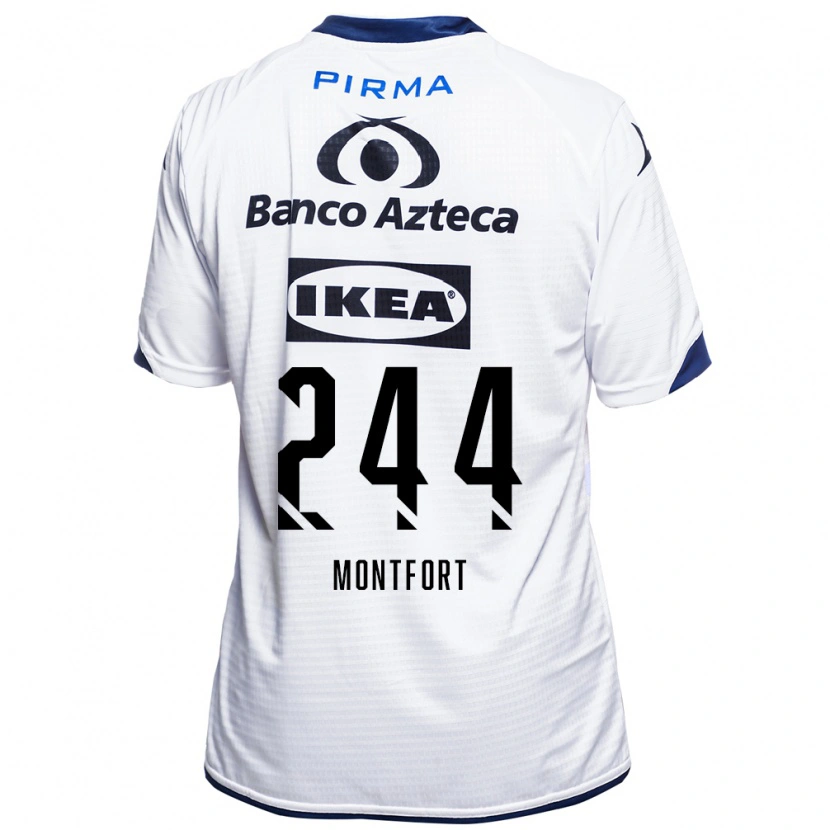 Danxen Women Bruno Montfort #244 White Black Blue Home Jersey 2026/27 T-Shirt