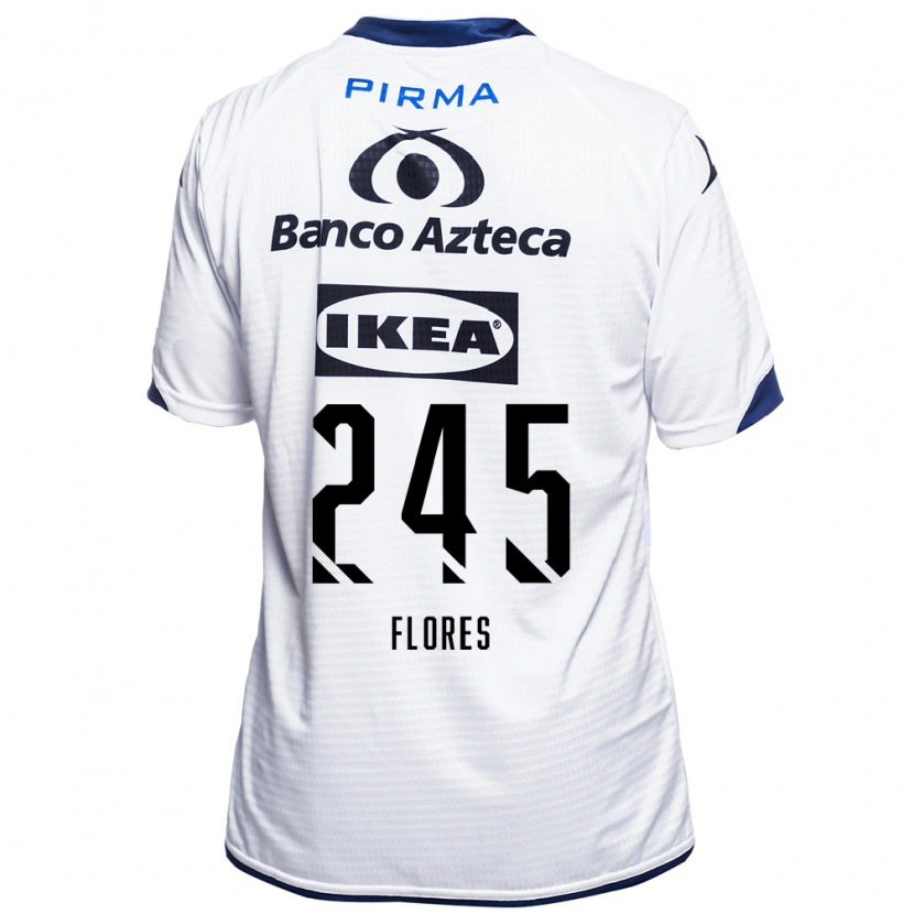 Danxen Women José Flores #245 White Black Blue Home Jersey 2026/27 T-Shirt