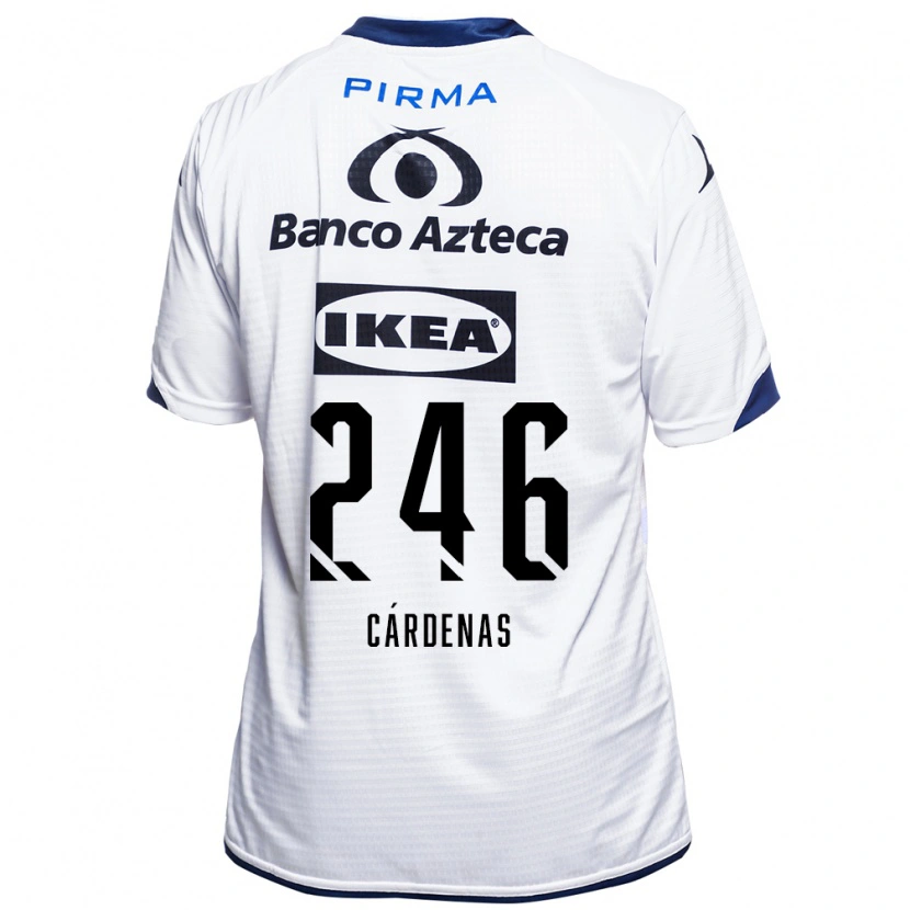 Danxen Women Enrique Cárdenas #246 White Black Blue Home Jersey 2026/27 T-Shirt