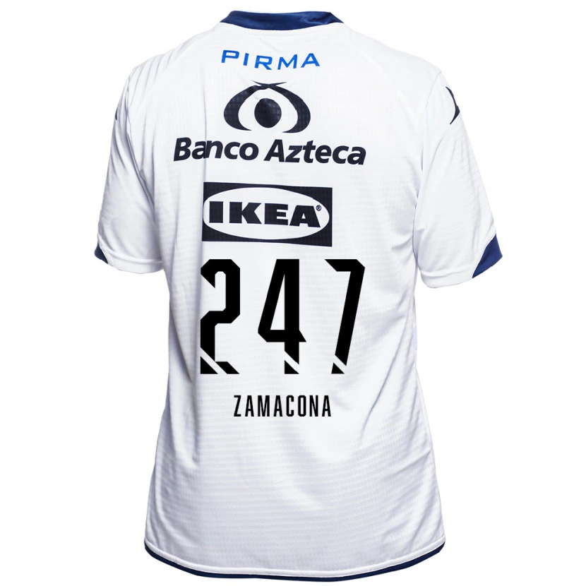 Danxen Women Héctor Zamacona #247 White Black Blue Home Jersey 2026/27 T-Shirt