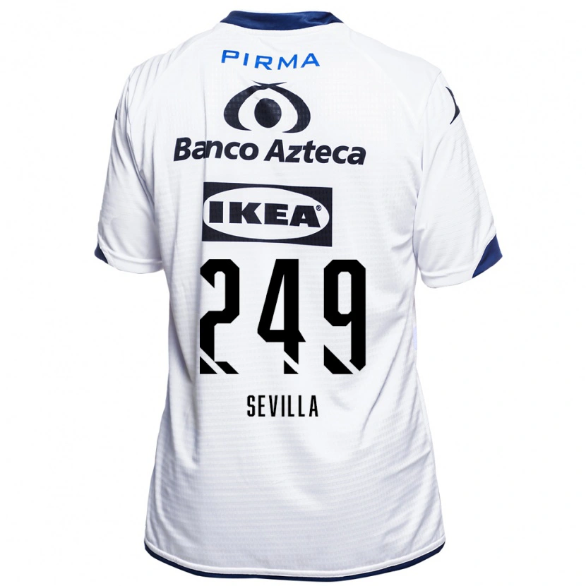 Danxen Women Ángel Sevilla #249 White Black Blue Home Jersey 2026/27 T-Shirt